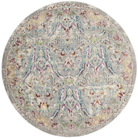 Safavieh Mystique Round Area RugGrey & Light Blue 6 ft.-7 in. x 6 ft.-7 in. MYS925L-7R